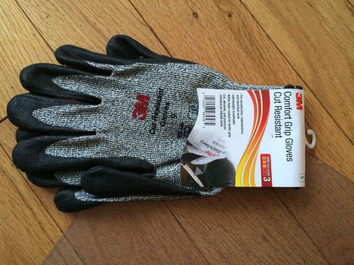 New 3m comfort grip glove cut resistant gloves l(size 9) construction/electrical for sale