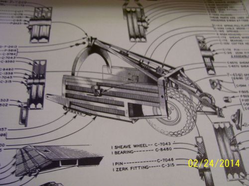 VINTAGE  LETOURNEAU   PARTS  MANUAL -MODEL N CARRYALL  SCRAPER - 1956