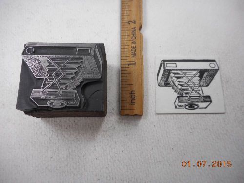 Letterpress Printing Printers Block, Folding Accordion Camera