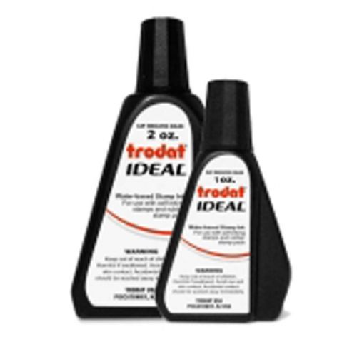 New black 2 oz. trodat / ideal re-fill ink for self-inking stamps for sale