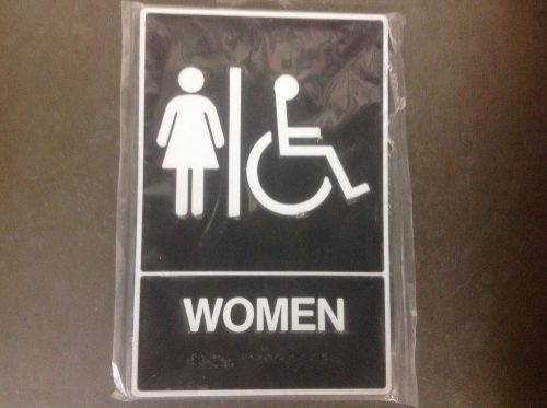 &#034;Women&#034;Restroom 6&#034;x9&#034; sign