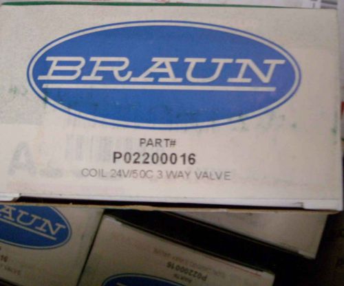 COIL 24V/50C 3 WAY AIR VALVE P02200016 Braun E05031 D04000101 D471312 Laundry