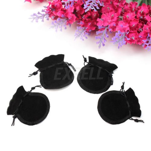 Cute 20 Pcs Black Packing Velvet Drawstring Jewellery Gift Pouch Bag Storage Hot