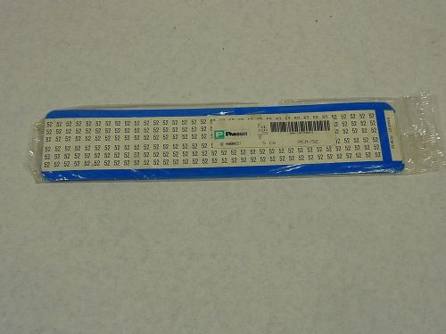 Panduit PCM-52 Legend 52 Marker Label 5 Sheets Per Bag ! NEW !