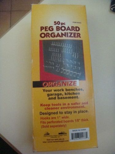 50 PIECE PEG BOARD ORGANIZER NEW IN BOX