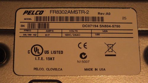 Pelco fr8302amstr-2 for sale