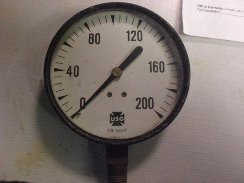 USG 0-200 PSI Guage, 3 3/4&#034;