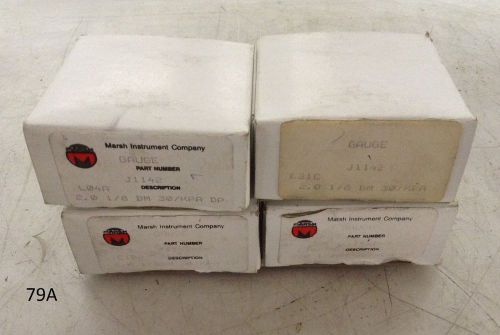 NIB Marsh Gauge J1142 2&#034; 30 PSI 210 kPA Lot of 4