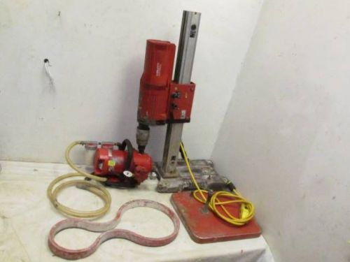 Good HILTI DD-160E Concrete Masonry Diamond Core Drill w/Vacuum Pump &amp; More