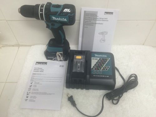 Makita XPH06Z Cordless 1/2&#034; LXT 18V BL Brushless Hammer Drill BATTERY &amp; CHARGER