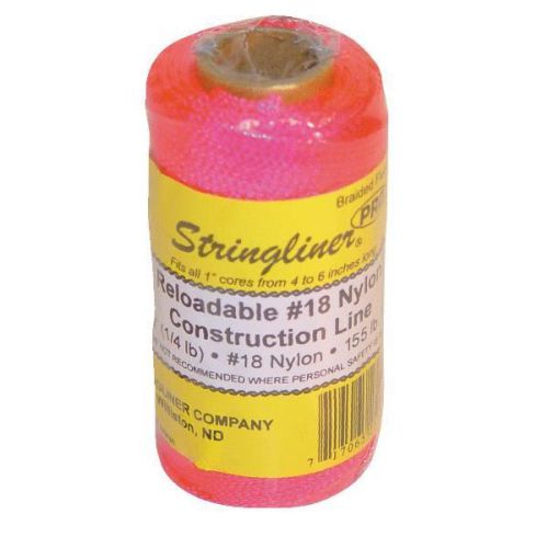 U S TAPE CO 35162 Braided Mason Line Refill-250&#039; BRD PINK MASON LINE