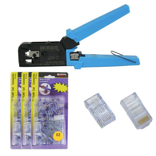 Platinum Tools 100004C EZ-RJ45 Crimper Tool, Jar EZ-RJ45 Cat5/5e 150 Connectors