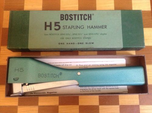 Vintage Bostitch H5 Stapling Hammer, New In Box, NOS