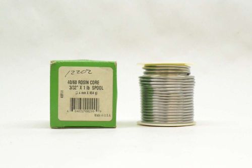 NEW HARRIS 40R51 40/60 ROSIN CORE 3/32INX1 LB SPOOL SOLDER D408953