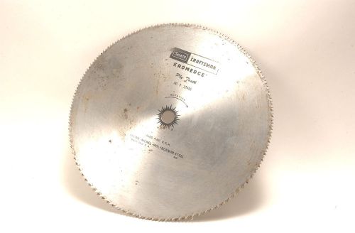 Sears kromedge ply tooth #9 32246 chrome-nickel-molybdenum steel table saw blade for sale