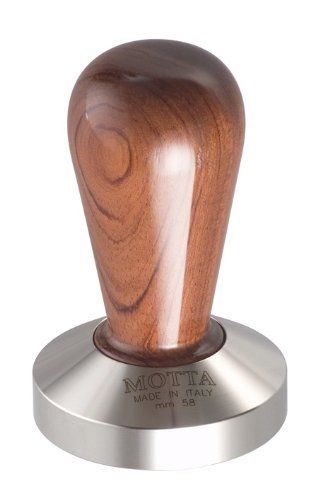 NEW Motta 110 Professional Flat Base Coffee Tamper  58mm  Bubinga Handle