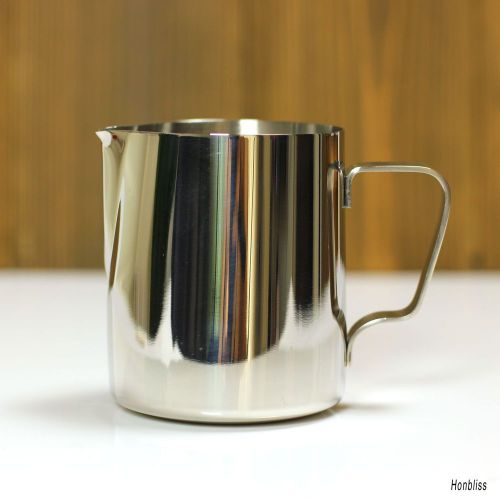 12 oz STAINLESS STEEL MILK FROTHING PITCHER  MILK JUG 12oz PITCHER  NO BULK