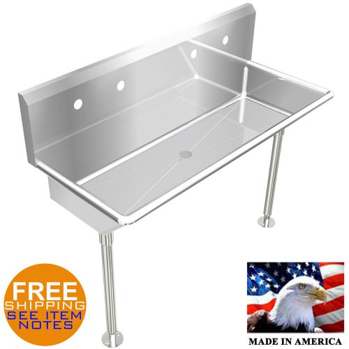 Industrial 2 station, multiuser wash up hand sink 48&#034;sl for sale