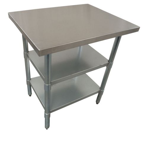 610 x 762mm NEW WORK CORNER BENCH TABLE COUNTER + 2 GALVANISED STEEL UNDER SHELF