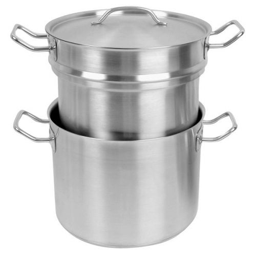 3 pc 12 qt stainless steel double boiler commercial new for sale