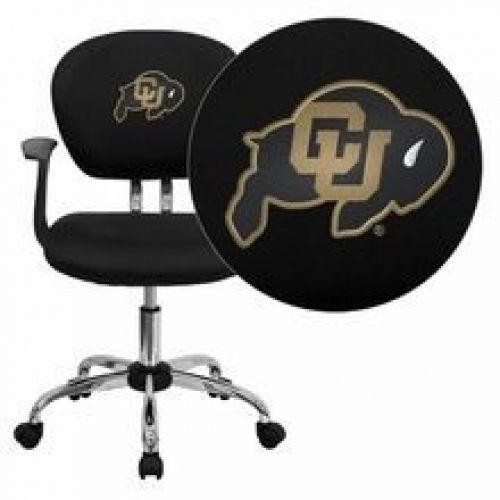 Flash Furniture H-2376-F-BK-ARMS-40030-EMB-GG Colorado Buffaloes Embroidered Bla