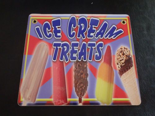 Ice cream treats - sign concession stand, trailer, cart, restaurant, menu board for sale