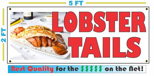 Full Color LOBSTER TAILS BANNER Sign Larger Size Delivery Restaurant