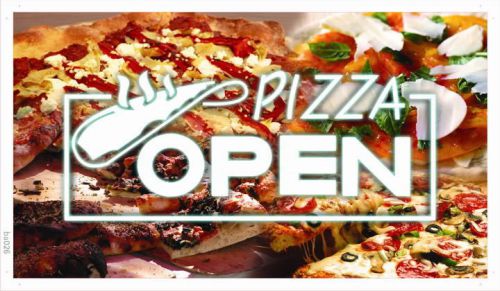 Ba026 open pizza cafe shop beer bar banner shop sign for sale