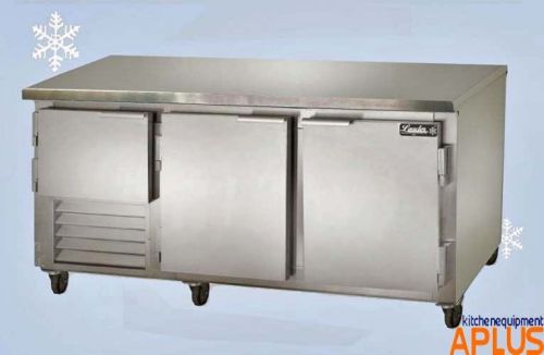 Leader 72&#034; worktop low boy freezer - nsf stainless steel 2-1/2 door esfb72 for sale