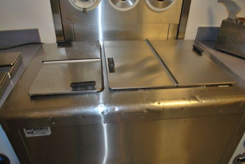 Ice creme freezer flip top dipping cabinet nelson mfg for sale