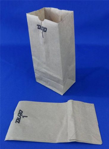 #1 Paper Brown Kraft Natural Sack Grocery Retail Bags 3.5&#034; x 2.375&#034; x 6.875&#034;