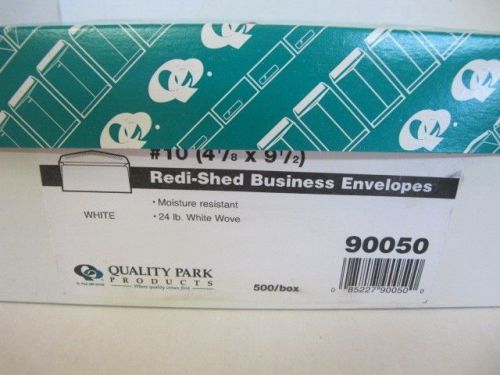 Quality park redi-shed #10 business envelopes 4 1/8&#034; x 9 1/2&#034; water resist (500) for sale