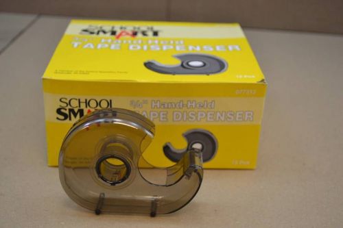 NEW 10 Plastic Refillable Handheld Tape Dispenser 1&#034; Core for 3/4&#034; Tape Smoke