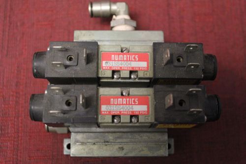 Numatics Solenoid Valve/Manifold 031SS4004  MK3 Series 1/8&#034; NPT Used