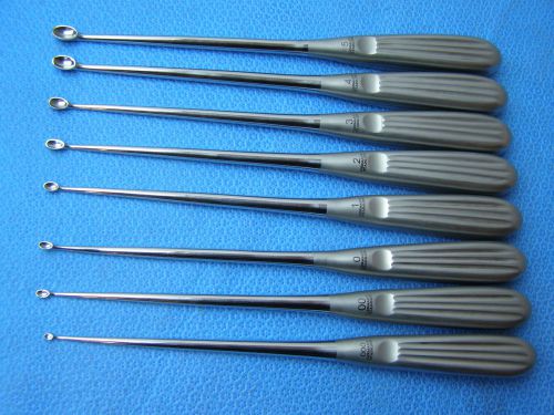 Lot of 8 Pcs-SPRATT BRUN BONE CURETTES 9&#034;(Mix#) Surgical Veterinary Instruments