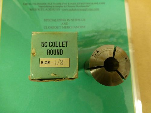 5C COLLET 1/2&#034; DIAMETER ROUND -  INTERNAL THREADS FOR DRAWBAR KOREA NEW $5.50