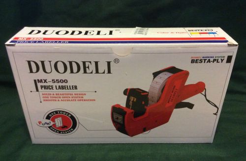 NEW Duodeli Price Gun MX-5500 Price Labeller ~ 8 Digits ~ Price Gun ~ BLUE