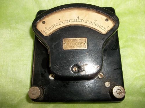 VINTAGE ANTIQUE ROLLER-SMITH TYPE PA- A.C. AMMETER  BETHLEHEM PA #226025 U.S.A.