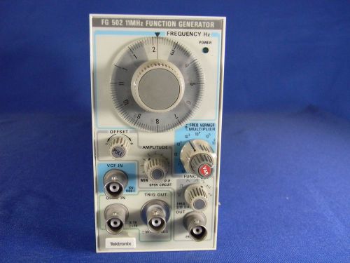 Tektronix FG502 Function Generator Plug-In 30 Day Warranty