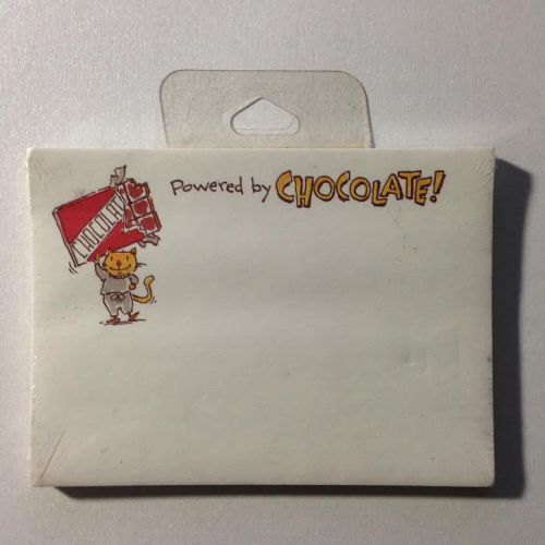 Hallmark Post it Note Pad Chocolate 50sheets NIP