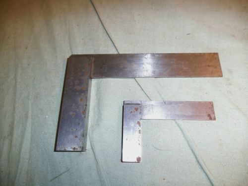 Estate Vintage Machinist Starrett 7&#034; Standard 4&#034; Master Precision Square Squares