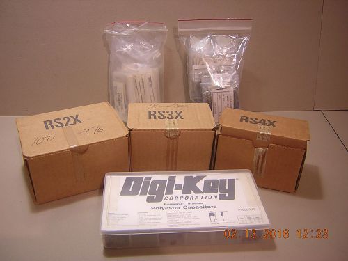 Large lot of resistors and capacitors, assortment, kit,  ~ 2,000 pcs, 300 values for sale