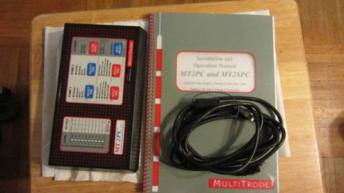 Multitrode mt2pc duplex pump controller(front panel &amp; manual) for sale