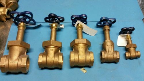 Nibco 1 1/2&#034; NPT Bronze Threaded Gate Valve T-134