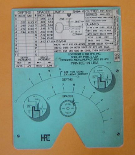 HPC 1200 CF88 Code card  For Toyota / Geo /Metro,Storm,Isuzu,Mitsubishi, Suzuki