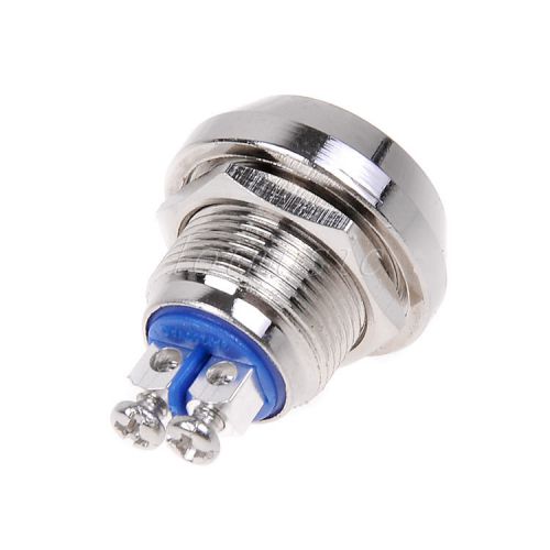 12mm Brass Push Button MOMENTARY Switch Screw Terminal