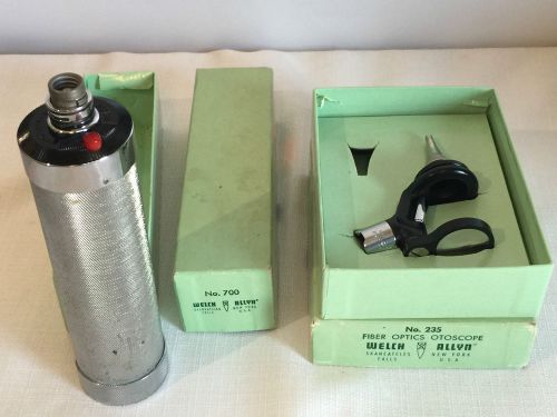 VINTAGE WELCH ALLYN OTOSCOPE HEAD AND OPTICS USA VINTAGE MEDICAL Model 700/235