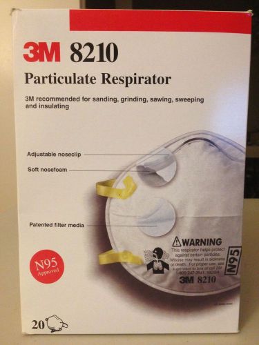 3m 8210 n95 dust mask respirators 1 case 160 for sale