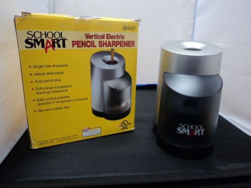 School Smart Vertical Electric Pencil Sharpener, 6 x 4 inches