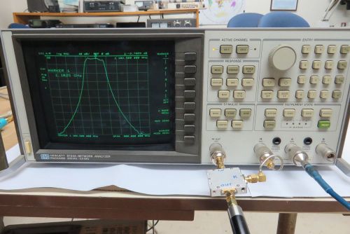 HP 8753A 300KHz-3GHz Network Analyzer option 010 + Channel R splitter